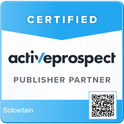 ActiveProspect Certified Publisher Partner — Solcertain